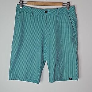 Adidas 30" waist teal shorts